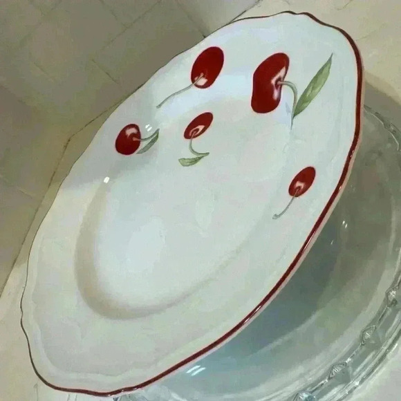 Richard Ginori Antico Cherry 10.5in Plate Dish Pre-Owned - Picture 7 of 14